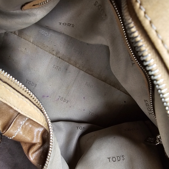 Tod's Brown Canvas G Line Grande Large Satchel Handbag - Picture 4 of 10